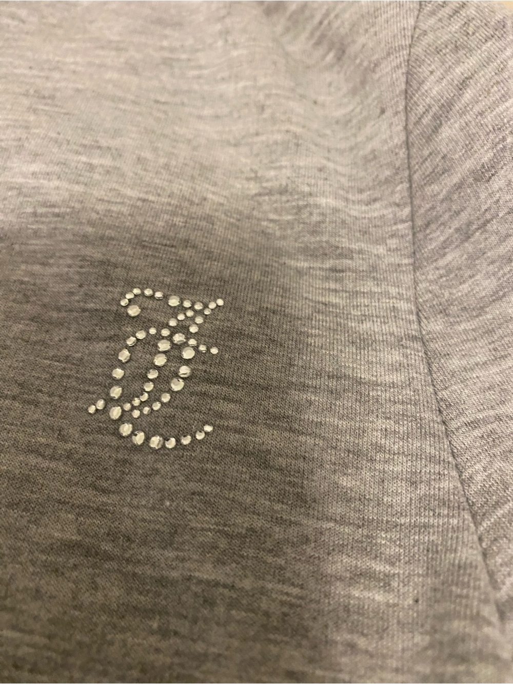Juicy Couture Heather Gray Knit Tracksuit Flare Lounge Set Small